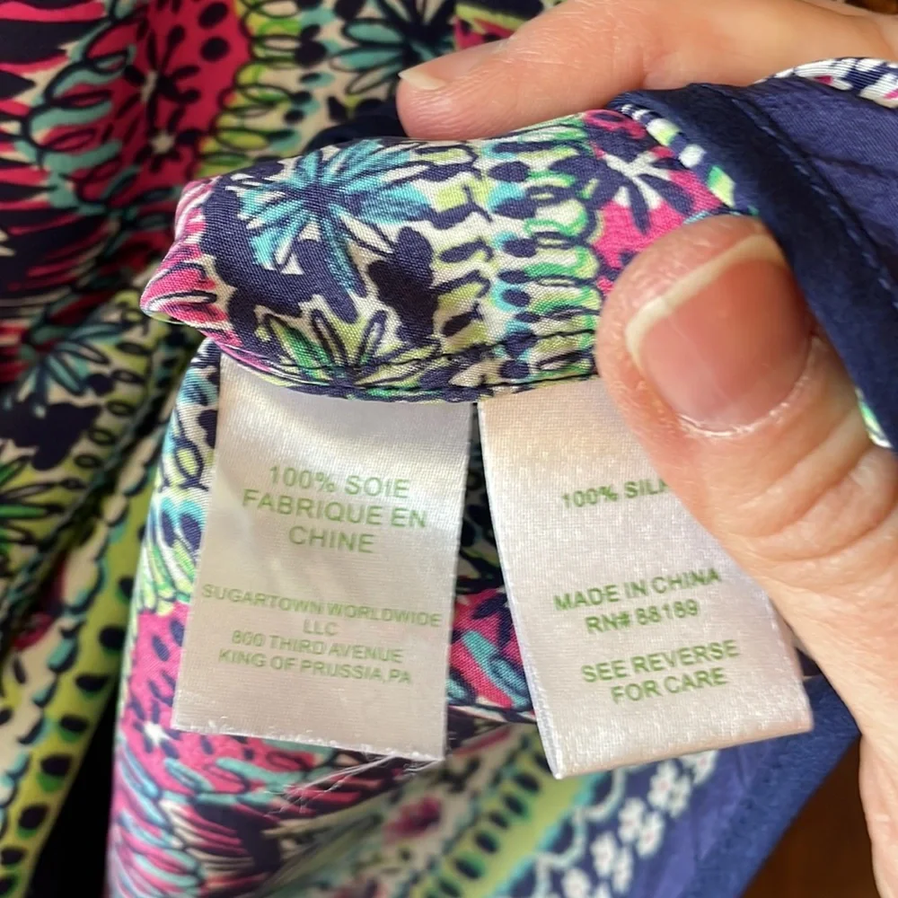 Lily Pulitzer silk top - Picture 5 of 8